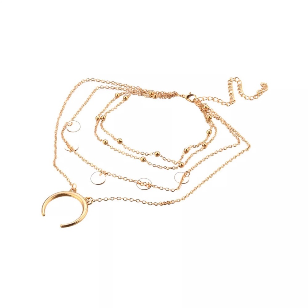 ✨Boho Multi Layer Gold Choker Necklace✨ - Picture 5 of 7
